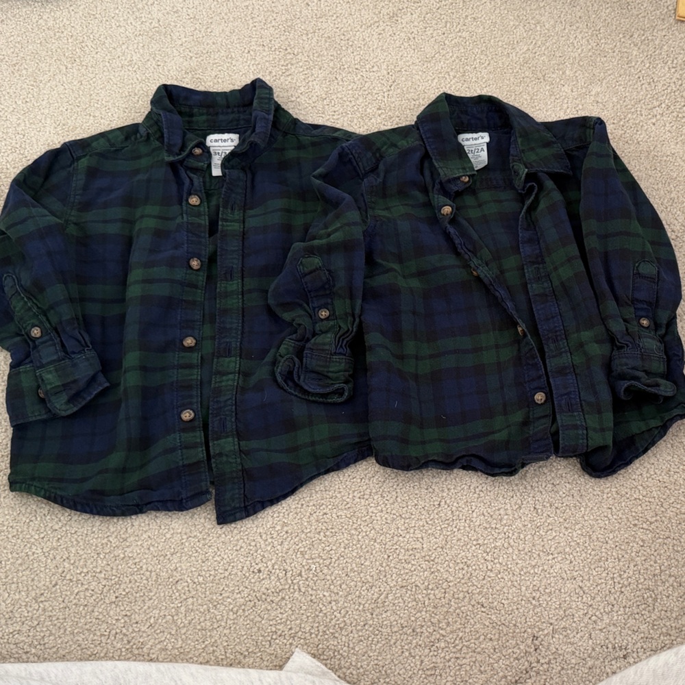 Plaid Button-Up Shirt